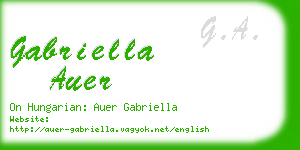 gabriella auer business card